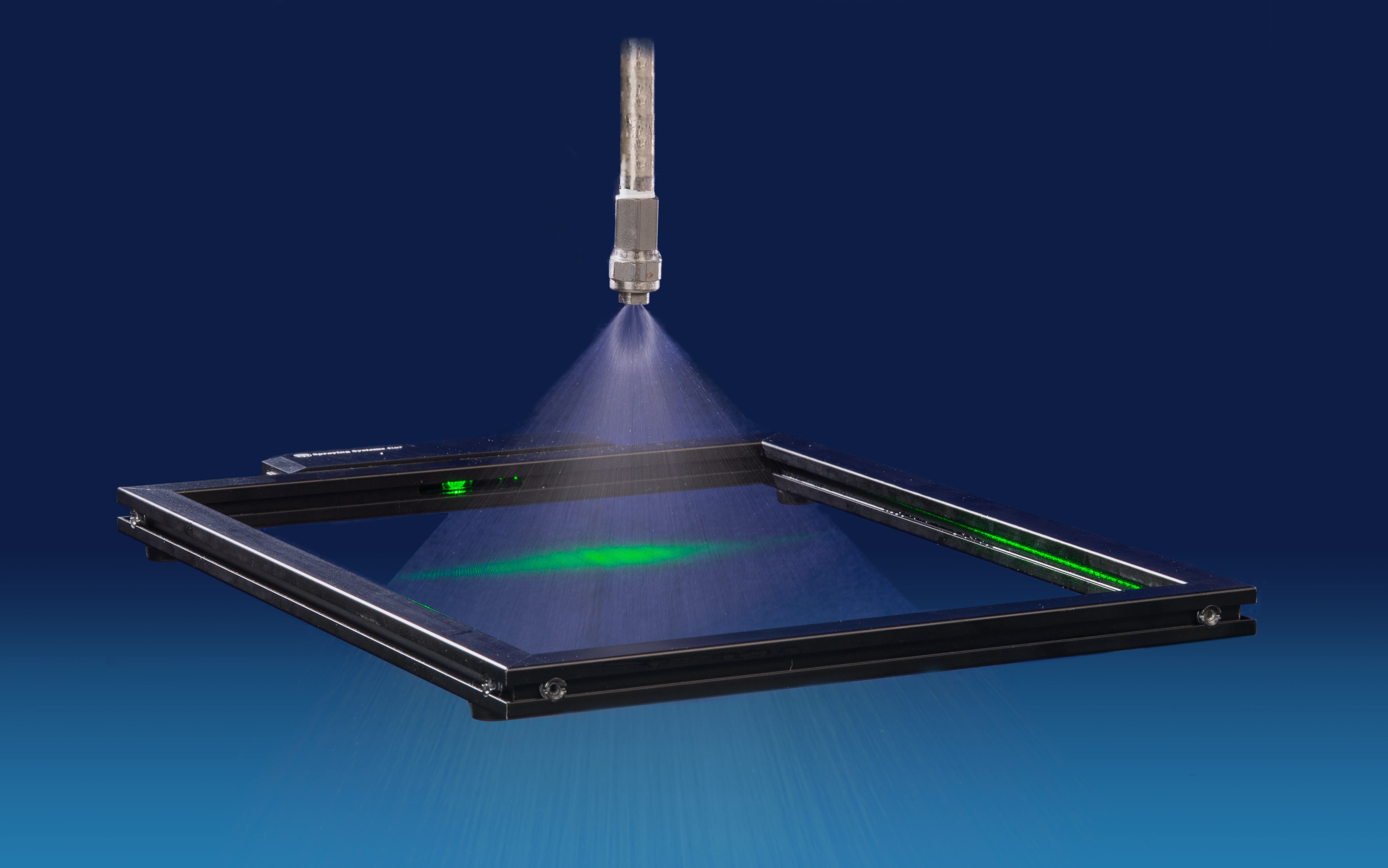 SprayScan® mPT Field Diagnostic Device measuring flat fan spray