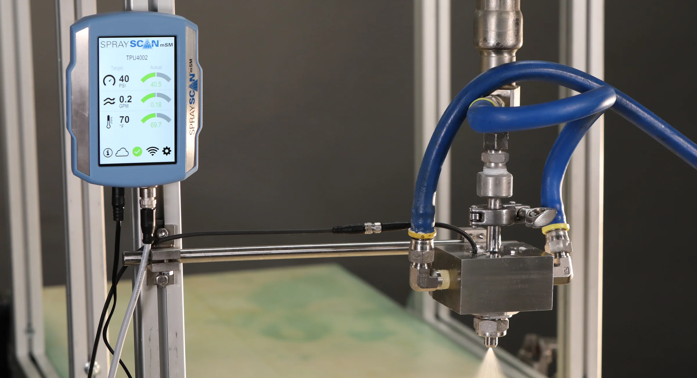 Laser sheet spray visualization and diagnostic measurement at Spray Analysis and Research Services